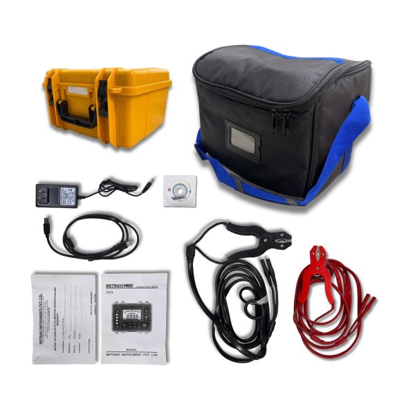 Metravi PRO 7273 10A Micro Ohms Meter Product Kit and accessories