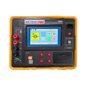 Metravi PRO 7274 10A Micro Ohms Meter with Touchscreen Top View comes with high-definition touch screen