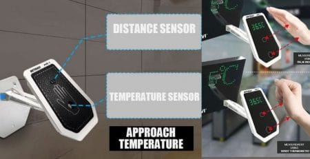 Metravi PIR-1 Non-contact Palm and Forehead Infrared Thermometer 1