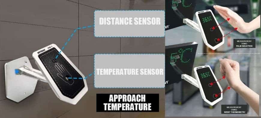 Metravi PIR-1 Non-contact Palm and Forehead Infrared Thermometer 1