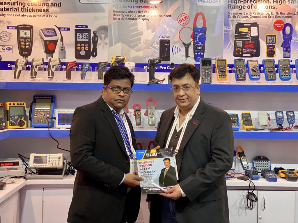 TIICCI Chairman presenting magazine to Vikram Bhansali Metravi