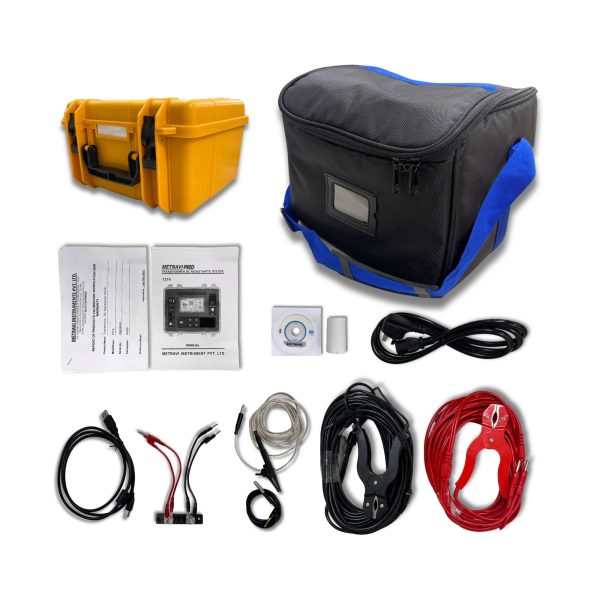 Metravi PRO 7274 10A Micro Ohms Meter Product Kit and accessories