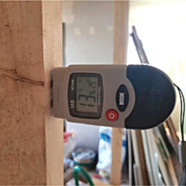 CEM DT-120 Digital Moisture Meter can measure moisture in sawn timber, paper, cardboard, cement, mortar, plaster and bricks