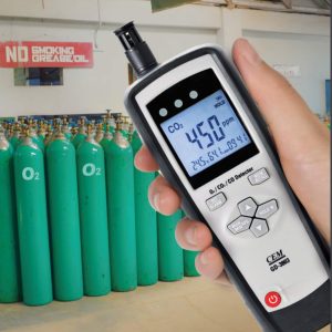 CEM GD-3803 Multi Gas Detector and Analyser can measure O2, CO and CO2