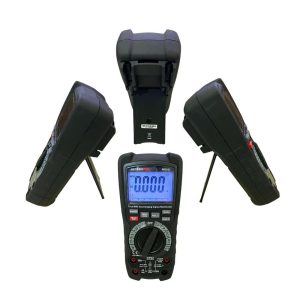 Metravi-PRO-27-Digital-TRMS-Multimeter-with-VFD with backstand - all sides view