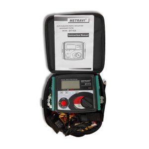 DIT-914 Digital Insulation Tester Product Kit in a soft carrying case