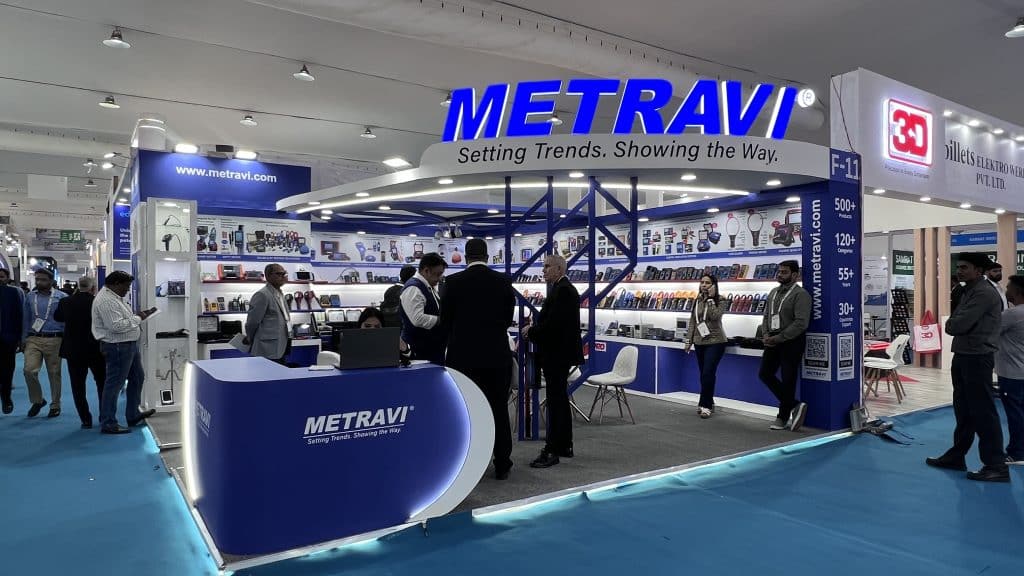 The Metravi stall at Elecrama 2025