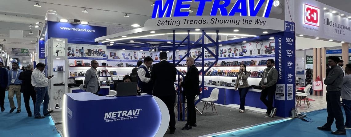 The Metravi stall at Elecrama 2025
