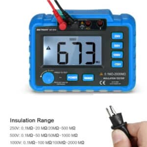 METRAVI DIT-910 Digital Insulation Tester Ranges of Measurement 1 July 2025