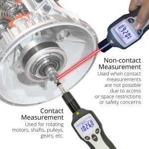 What is the difference between contact and Non-contact Tachometers