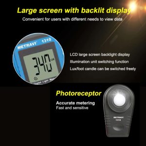 Metravi 1310 Digital Lux Meter