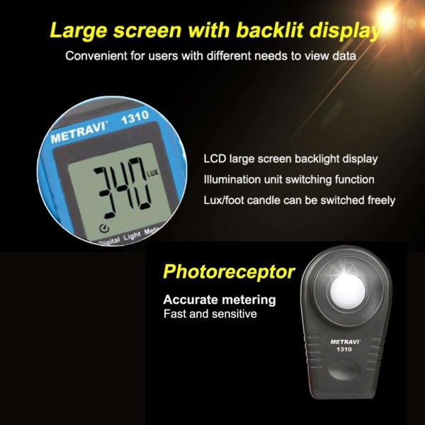 Metravi 1310 Digital Lux Meter