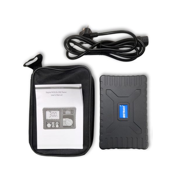 Metravi 1812EL ELCB Tester Product Kit with accessories