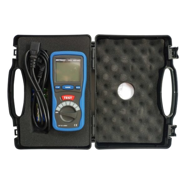 Metravi 1813 ELCB RCD Tester Product Kit with Carry Case