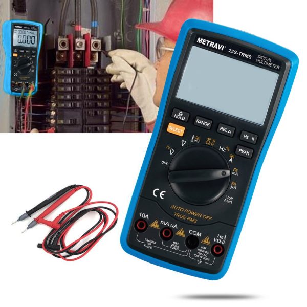 Metravi 23S-TRMS Digital Multimeter with non-contact voltage detection