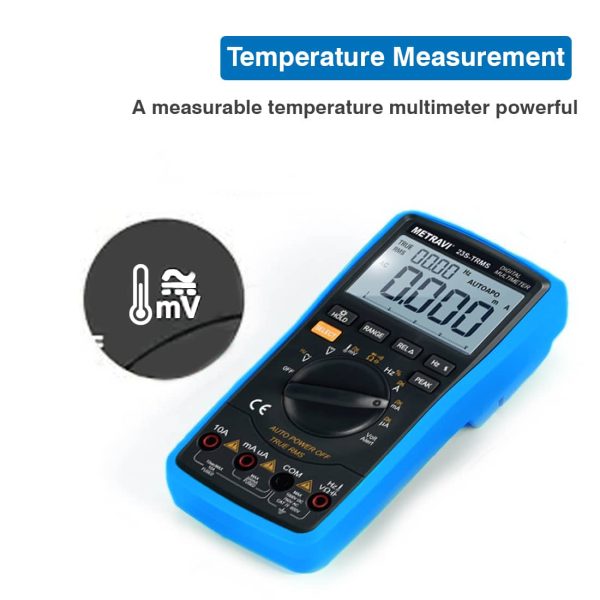 Metravi 23S-TRMS Digital Multimeter with temperature measurement