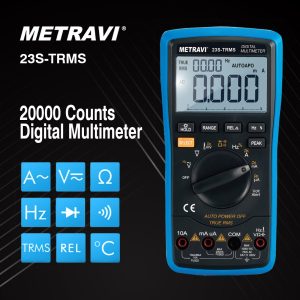 Metravi 23S-TRMS Digital Multimeter features and advantages