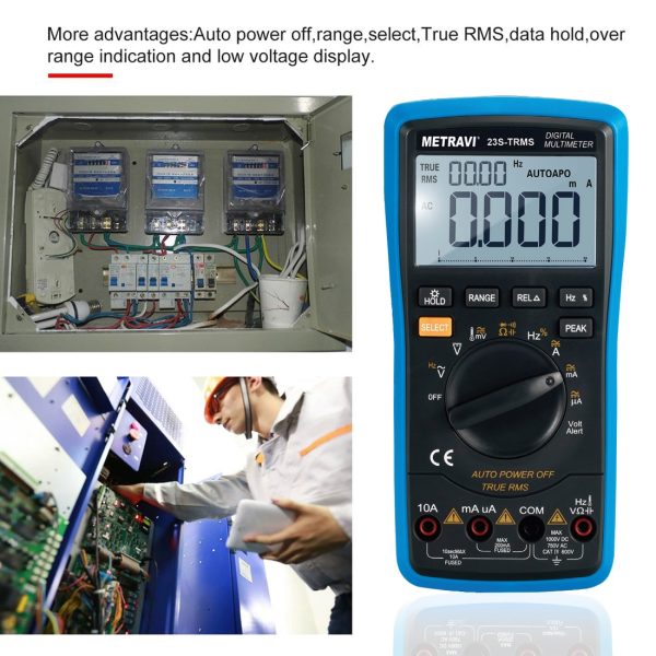 Metravi 23S-TRMS Digital Multimeter features and advantages