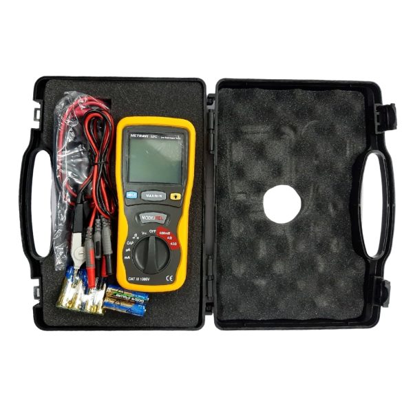 Metravi 52C Milli Ohms Meter product kit with carry case