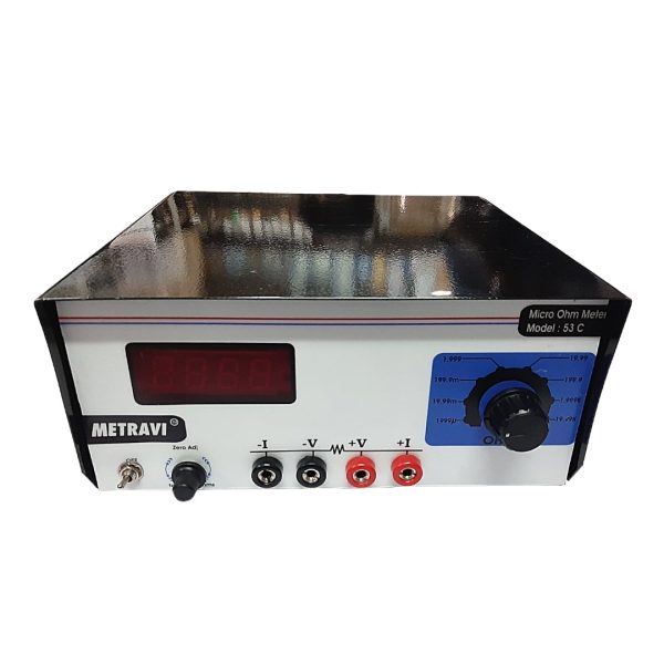 Metravi 53C 1A Micro Ohms Meter front view