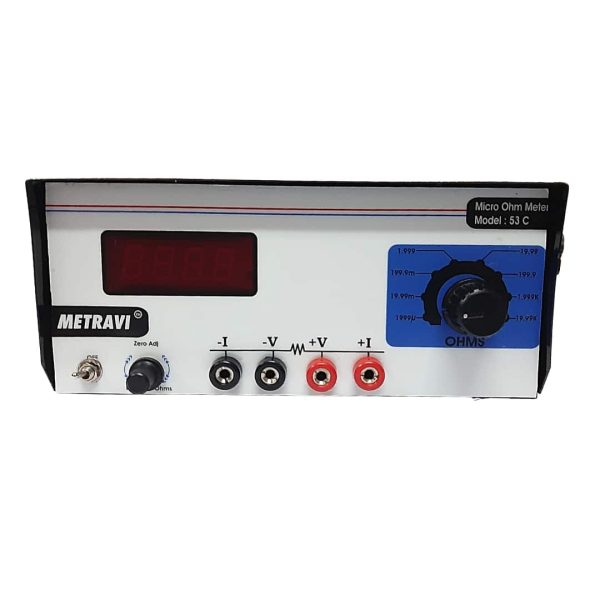 Metravi 53C 1A Micro Ohms Meter front view
