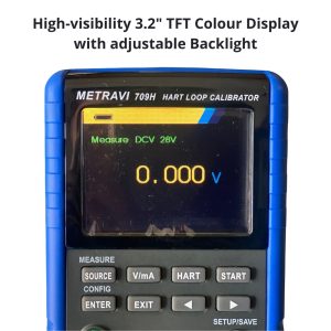 Metravi 709H Loop Calibrator with HART and big TFT colour screen display