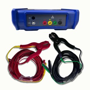 Metravi 7272A 10A Micro Ohms Meter top view with cables and test leads