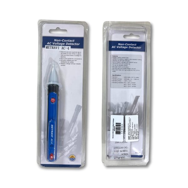 Metravi AC-4 Non-contact Voltage Detector (2024 Model) packaging