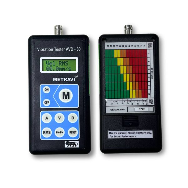 Metravi AVD-80 Vibration Tester Product Kit with accessories