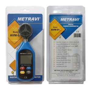 Metravi AVM-01 Digital Mini Anemometer product packaging