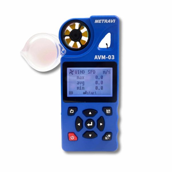 Metravi AVM-03 Multifunction Anemometer with Datalogger and WiFi USB Interface front view