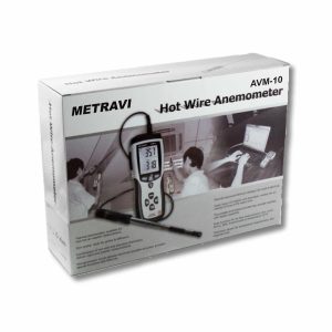Metravi AVM-10 Hot Wire Anemometer with USB Interface Product Box