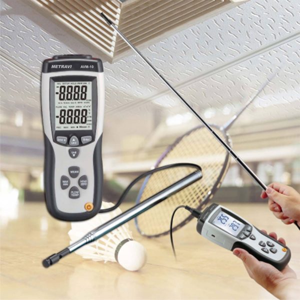 Metravi AVM-10 Hot Wire Anemometer with USB Interface applications