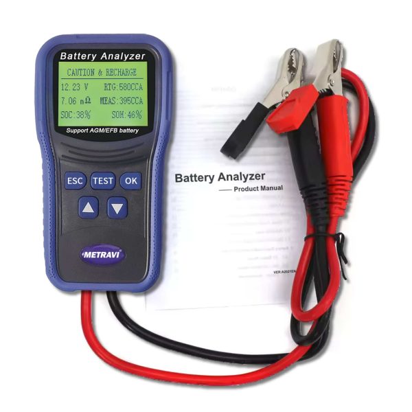 Metravi BT-200 Battery Analyser Product Kit with Accessories