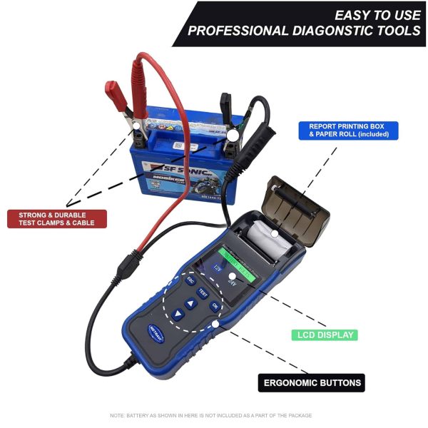 Metravi BT-900 Battery Analyser is a professional diagnostic tool