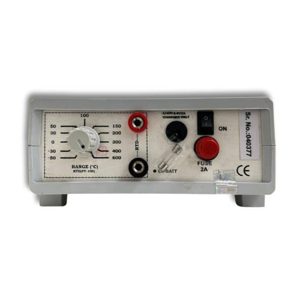 Metravi CAL-404-4 mV mA RTD Calibrator back view