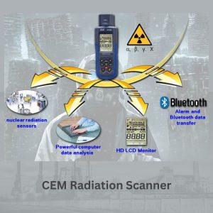 Metravi CEM DT-9501 Radiation Scanner can detect alpha, beta, gamma and x rays, features Bluetooth and PC interface