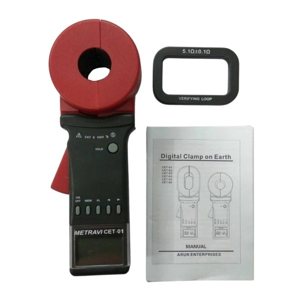 CET-01 Clamp On Ground Resistance Tester
