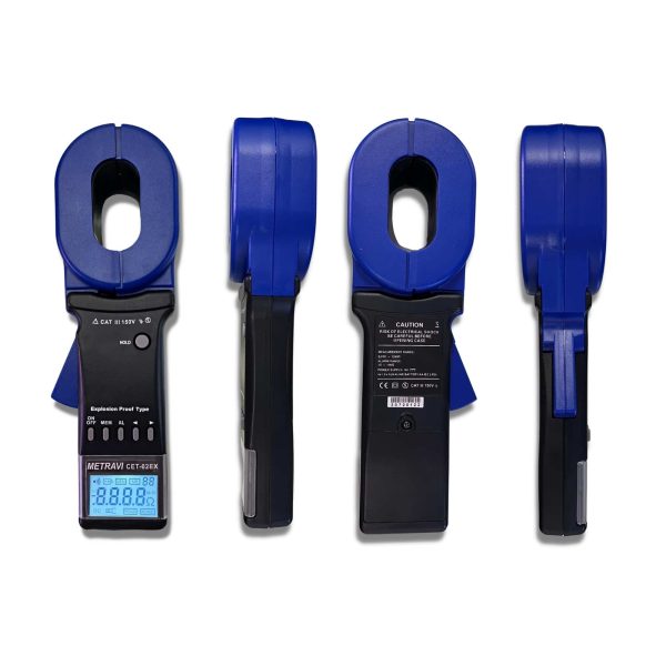 Metravi CET-02EX New Explosion Proof Clamp-on Ground Resistance Tester all sides view