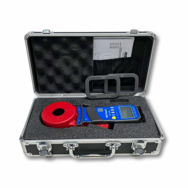 Metravi CET-04B Clamp-on Earth and Ground Resistance Tester with Bluetooth Product Kit with Accessories