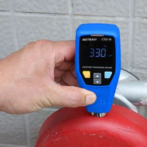 Metravi CTG-10 Coating Thickness Gauge can measure on curvatures