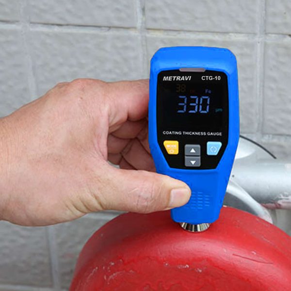 Metravi CTG-10 Coating Thickness Gauge can measure on curvatures