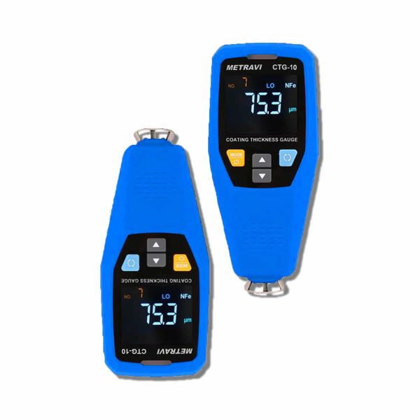 Metravi CTG-10 Coating Thickness Gauge features a rotatable display