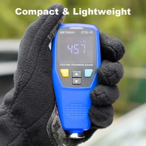 Metravi CTG-10 Coating Thickness Gauge is compact and lightweight