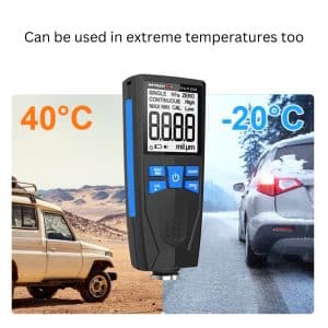 Metravi CTG-11 ECO Coating Thickness Gauge can be used in extreme temperatures too
