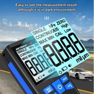 Metravi CTG-11 ECO Coating Thickness Gauge features a HD backlit display