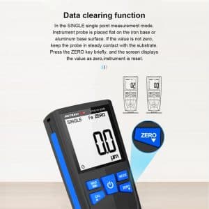 Metravi CTG-11 ECO Coating Thickness Gauge has a data clearing function