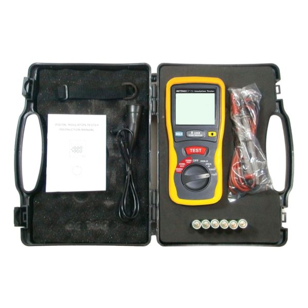 Metravi DIT-912 Digital Insulation Tester kit with carry case