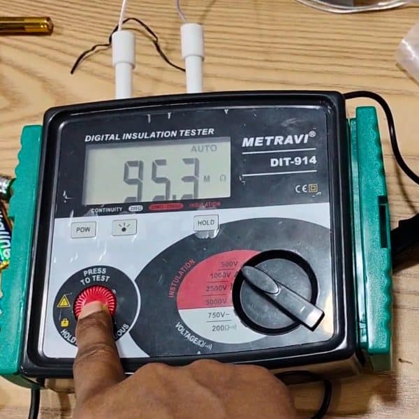 Metravi DIT-914 Digital Insulation Tester Application