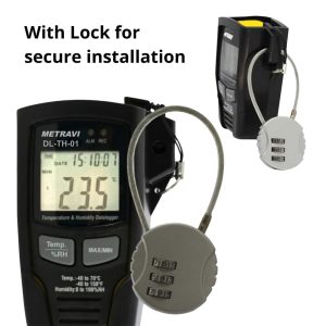 Metravi DL-TH-01 Temperature & Humidity Data Logger with lock for installation